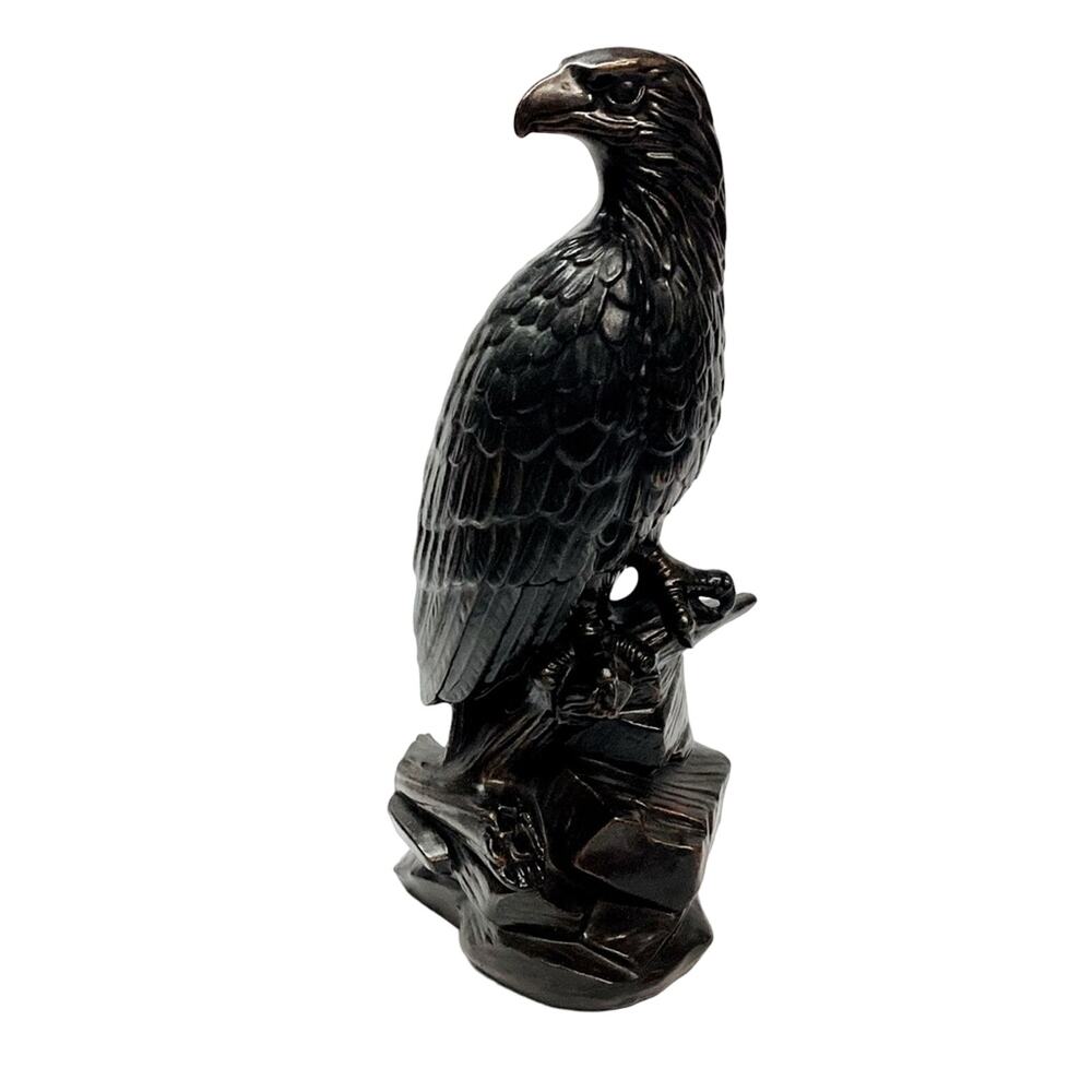 Eagle on Pile of Rocks Sculpture